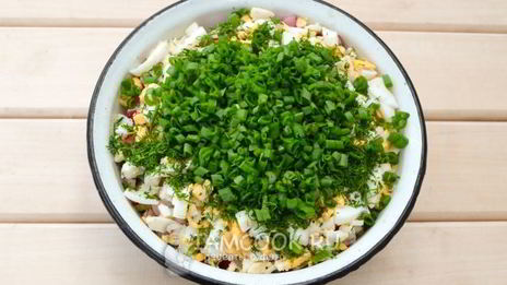 окрошка с крабовыми палочками