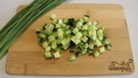 окрошка с курицей