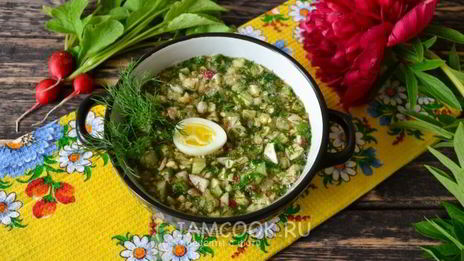 окрошка с редиской на квасе