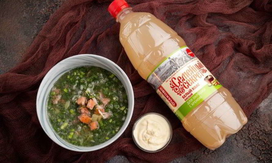 Рецепт окрошка с рыбой холодного копчения