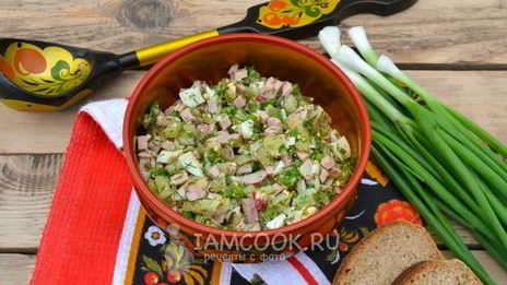 окрошка с солеными огурцами