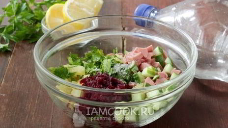 окрошка со свеклой