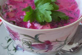 Окрошка свекольная