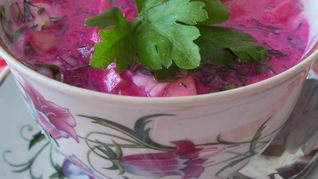 Окрошка свекольная