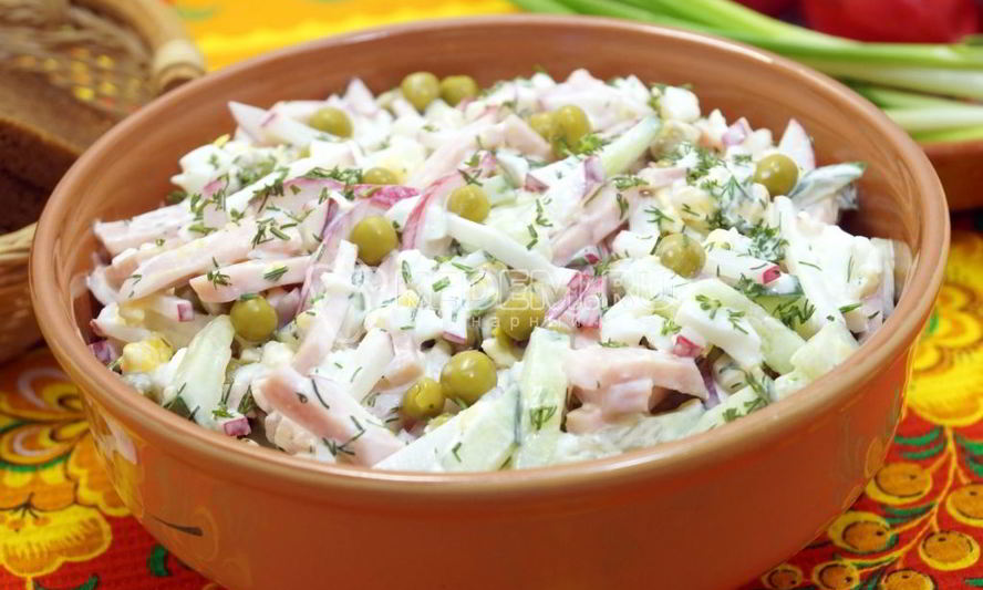 Рецепт салат окрошка