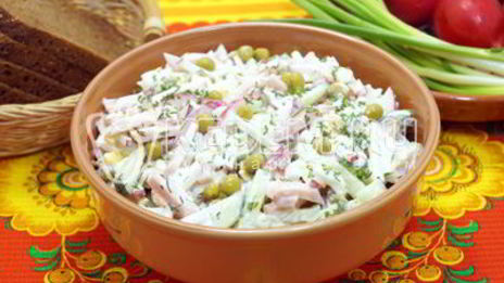 салат окрошка