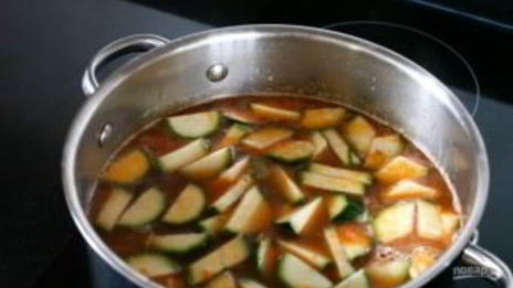 быстрый овощной суп со свининой