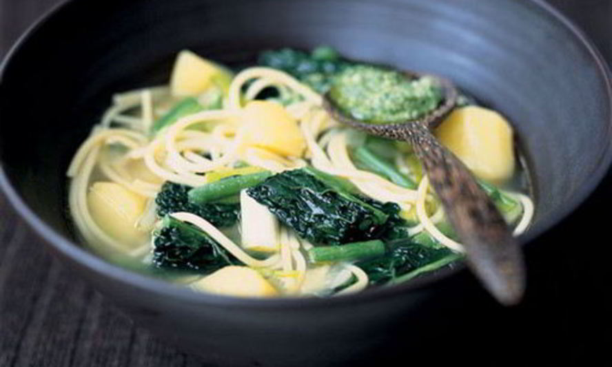 Рецепт генуэзский суп минестроне с соусом песто