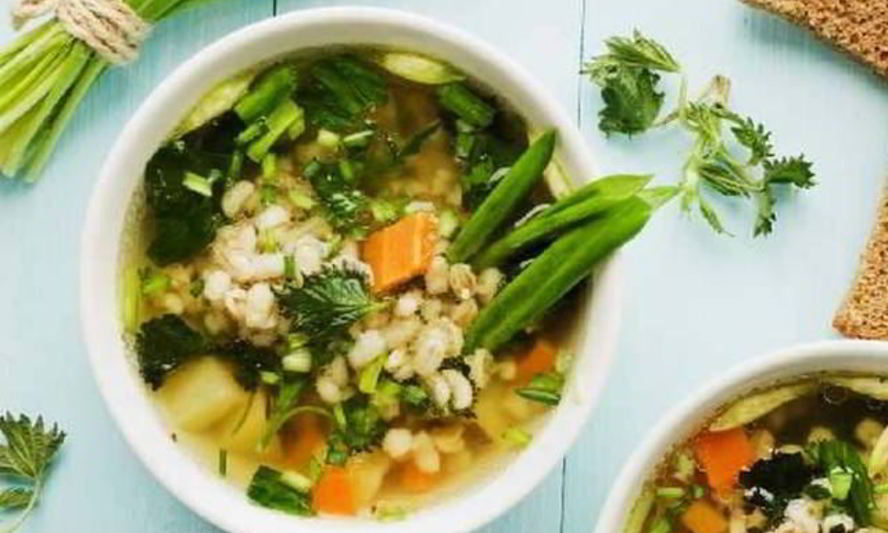 Рецепт густой овощной суп с цельнозерновым ячменем