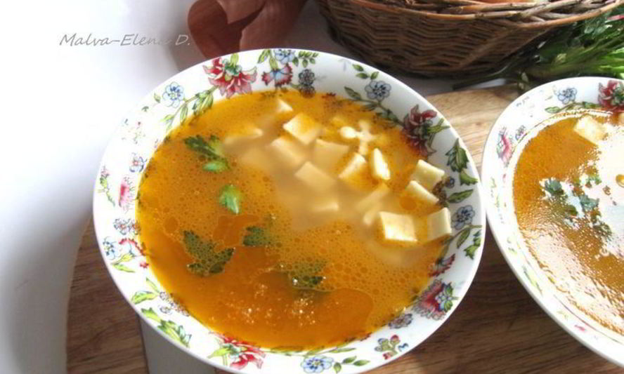 Рецепт итальянский овощной суп с пастой и зеленым горошком