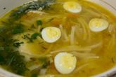 Куриный суп с лапшой и овощами