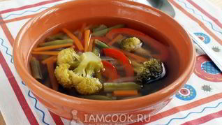 Легкий овощной суп