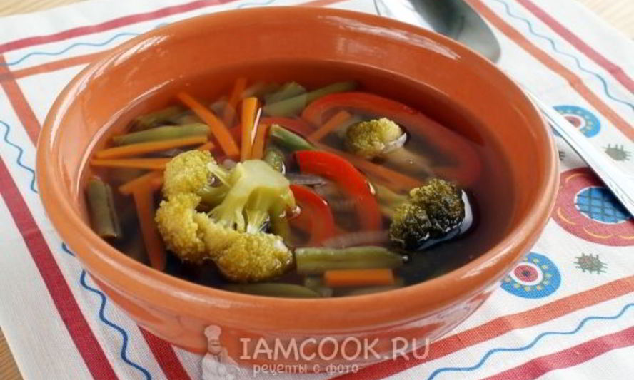 Рецепт легкий овощной суп
