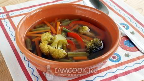 легкий овощной суп