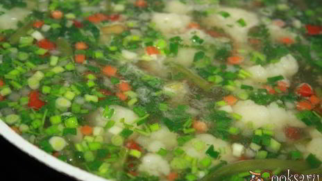 легкий суп с индейкой и овощами