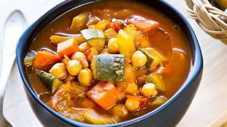 Летний овощной суп c кабачком