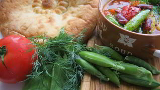 Минестроне на овощном бульоне