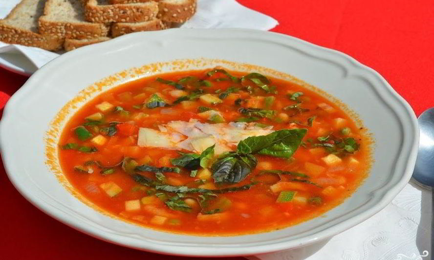 Рецепт минестроне с беконом