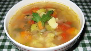 Минестроне с фасолью