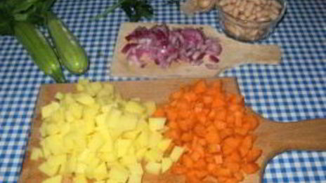 минестроне с фасолью