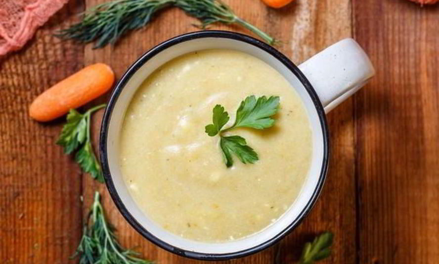 Рецепт овощной крем-суп с козьим сыром
