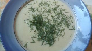 Овощной крем-суп с плавленным сырком