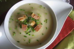 Овощной крем-суп с сухариками