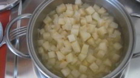 овощной крем-суп с сухариками