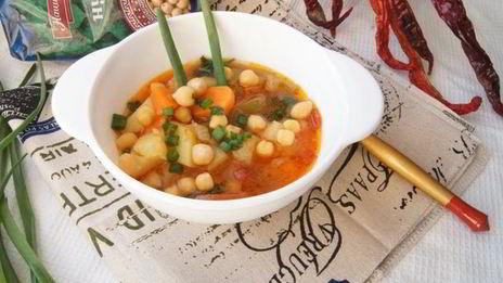 овощной суп чили с нутом