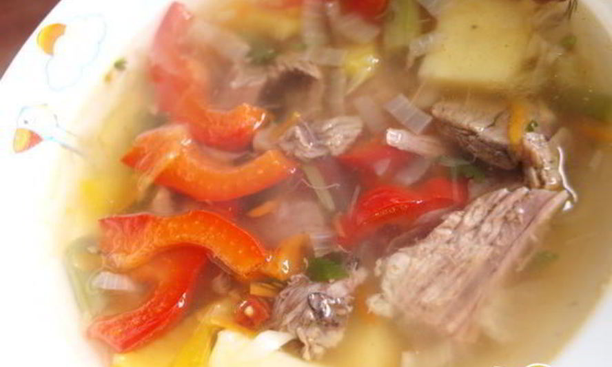 Рецепт овощной суп из баранины с эстрагоном