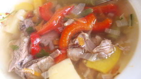 овощной суп из баранины с эстрагоном