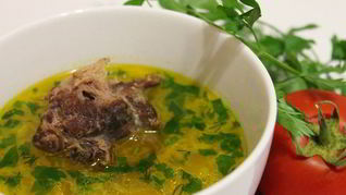 Овощной суп из индюшиной шейки