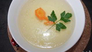 Овощной суп на курином бульоне