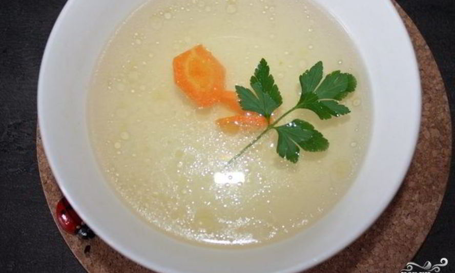 Рецепт овощной суп на курином бульоне