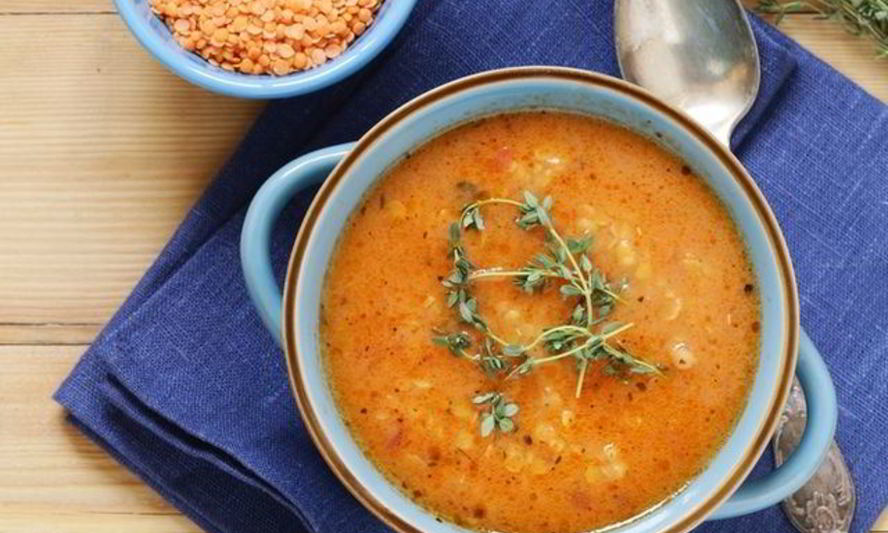 Рецепт овощной суп с чечевицей