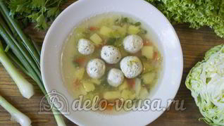 Овощной суп с фрикадельками