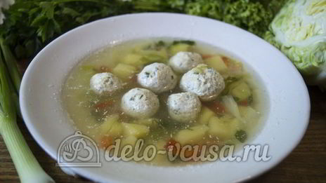 овощной суп с фрикадельками