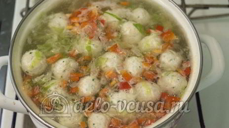 овощной суп с фрикадельками