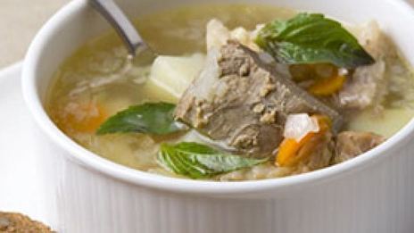 овощной суп с говядиной