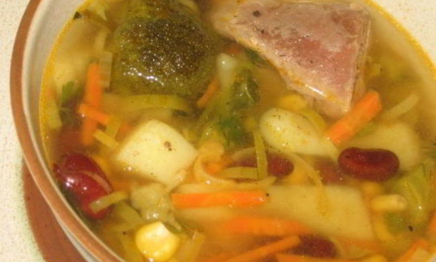 Рецепт овощной суп с индейкой