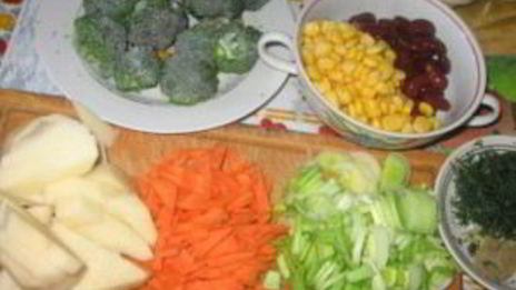 овощной суп с индейкой