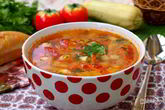 Овощной суп с кабачками