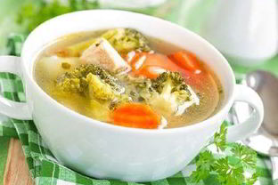 Овощной суп с хреном и горчицей