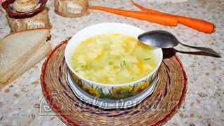 Овощной суп с клецками