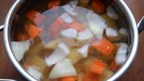 овощной суп с курицей