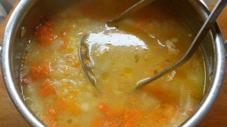 овощной суп с курицей