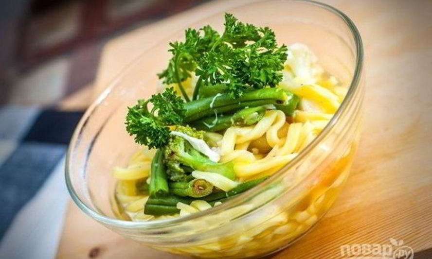 Рецепт овощной суп с лапшой