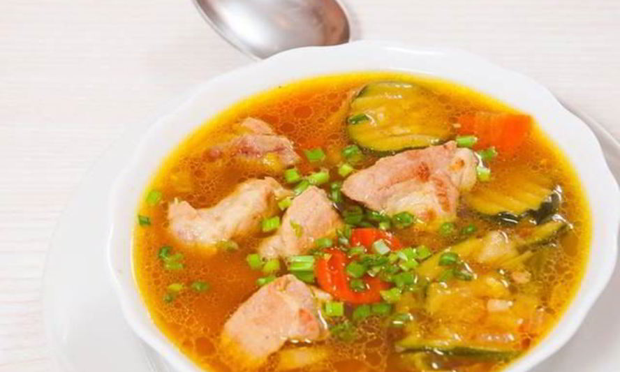 Рецепт овощной суп с лососем