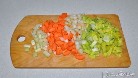 овощной суп с луком-пореем