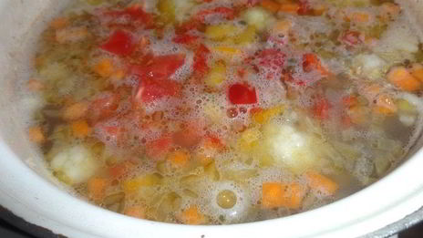 овощной суп с машем и цветной капустой